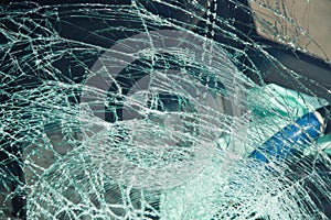 Car Accident Windshield Shatter