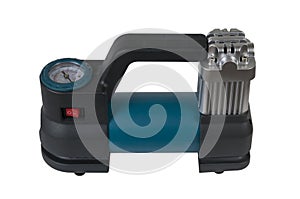 Car air compressor with manometer