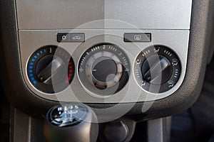 Car air conditioner manual control panel