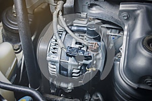 Car alternator in benzine engine