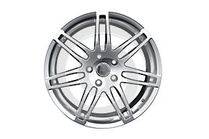 Car aluminum wheel rim photo