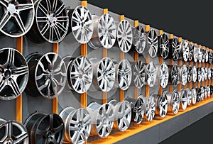 Car aluminum wheels photo