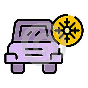 Car antifreeze icon vector flat