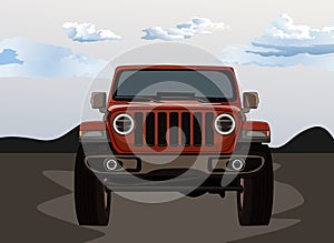 car art 4x4 vector template element vector graphic design illustration