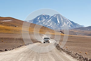 Car at Atacama desert photo