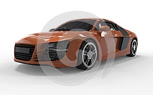 Car audi r8 orange photo