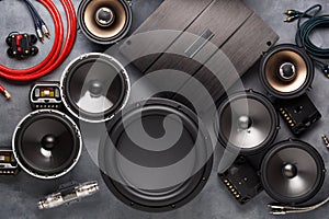 Car audio, car speakers, subwoofer and accessories for tuning photo