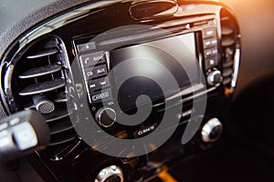 Car audio system front panel