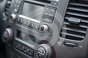 Car audio system front panel