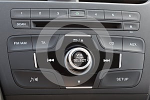 Car audio system panel