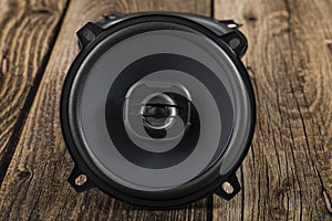 CAR audio systems.Car music.Acoustics on a dark background