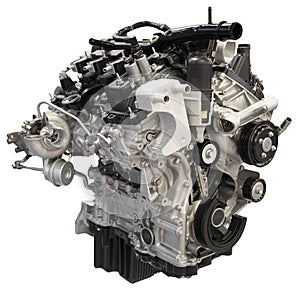 Car Auto Engine Motor Cutout Isolated