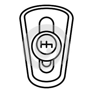 Car auto gearbox icon, outline style
