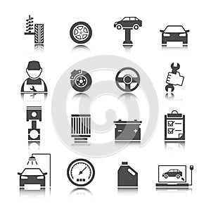 Car Auto Service Icons Set