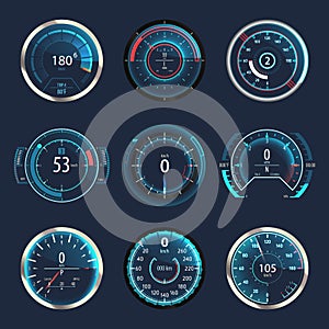 Car or automobile speedometer or odometer