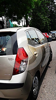 car back side closeup image