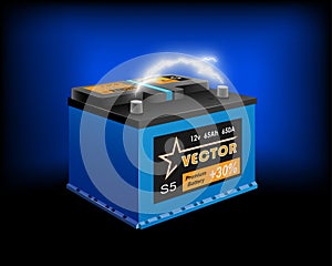 Car battery and electrical discharge on dark
