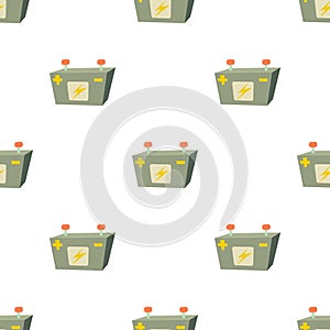 Car battery pattern seamless vector