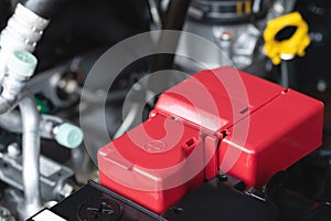 Car battery terminal connection
