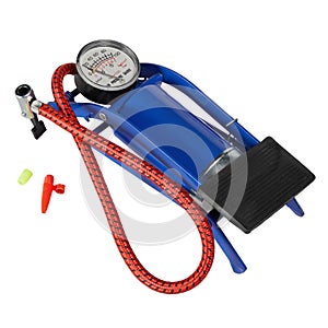 Car Bike Foot Single Cylinder Air Pump Tyre Inflator