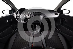 Car black interior isolated