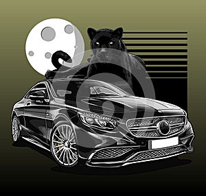 car black panther background