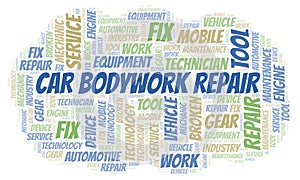 Car Bodywork Repair word cloud