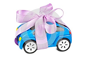 Car with bow as gift