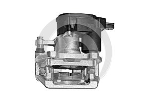 Car brake caliper with electronic brake unit