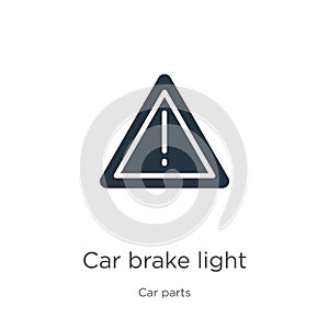 Car brake light icon vector. Trendy flat car brake light icon from car parts collection isolated on white background. Vector