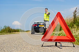 Car with a breakdown photo