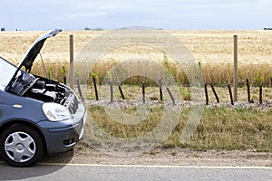 Car Broken Down in Countryside