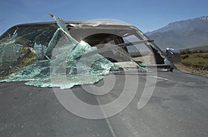 Car With Broken Windshield