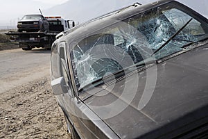 Car With Broken Windshield