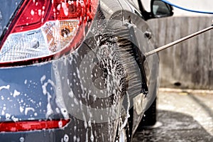 Car at the car wash