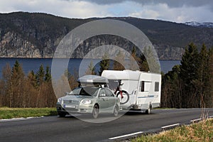 Car and caravan photo