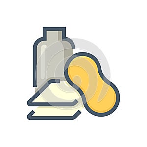 Car care kit set vector icon design 48x48 pixel perfect and editable stroke.