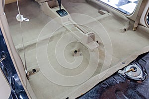 Car carpet cleaning