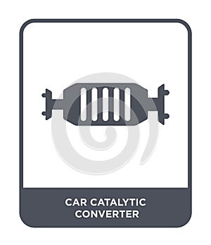 car catalytic converter icon in trendy design style. car catalytic converter icon isolated on white background. car catalytic