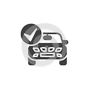 Car check vector icon
