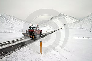 Car cleaning road