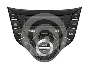 car climate control panel vector illustration