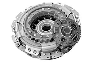 Car clutch kit with automatic transmission at shallow depth of field