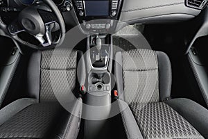 Car cockpit above top view