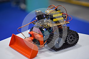 Car constructor from microcircuits and radioelements