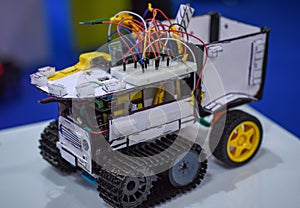 Car constructor from microcircuits and radioelements