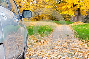 Car on the country road