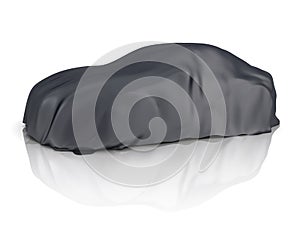 Car covered cloth photo