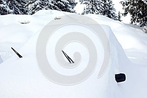 Car covered with snow 3