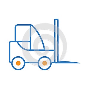 car, crane, forklift icon